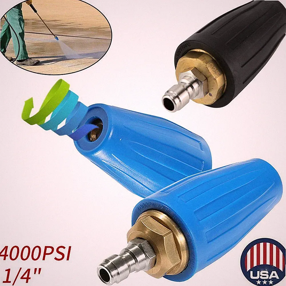 Pressure Washer Rotating-Rotary Turbo Nozzle 4000 psi 2.5 / 3.0 / 3.5 / 4.0 GPM