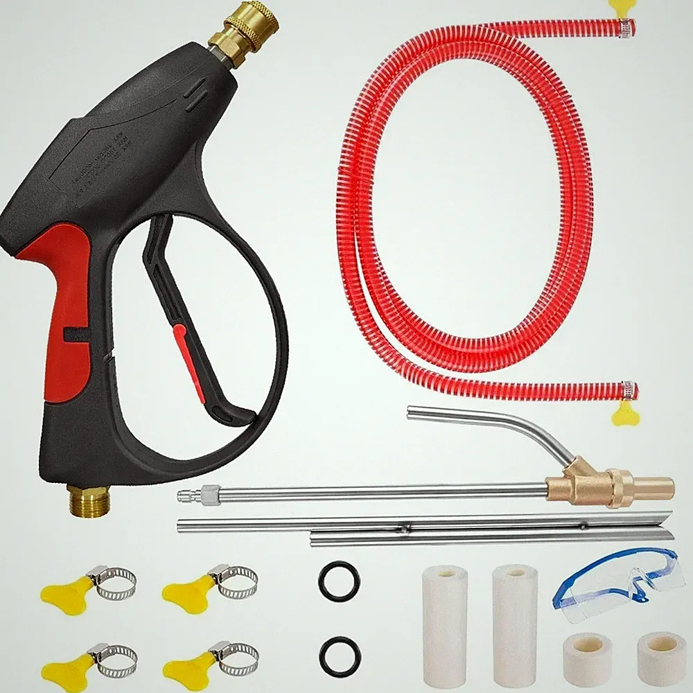 Pressure Washer Sandblasting Kit 5000 PSI Wet Abrasive Sandblaster Attachment wi