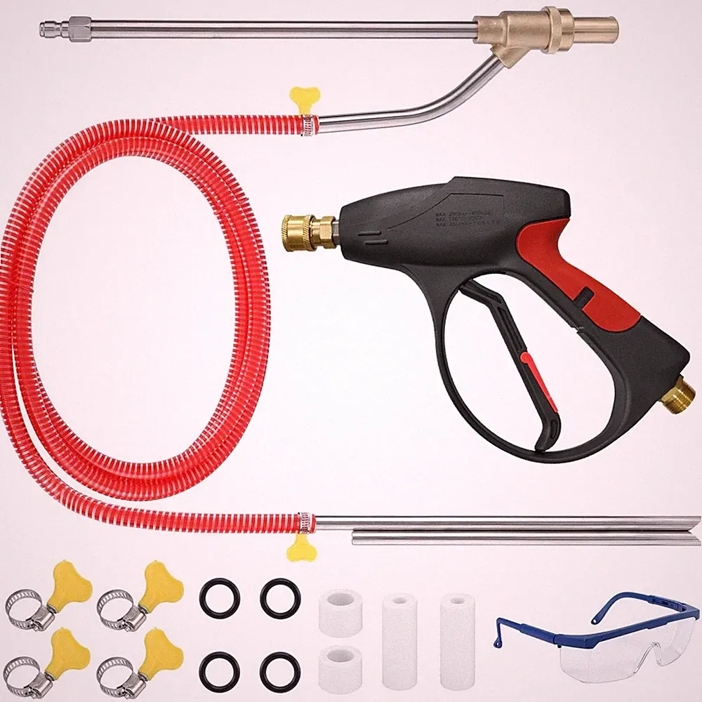 Pressure Washer Sandblasting Kit 5000 PSI Wet Abrasive Sandblaster Attachment wi