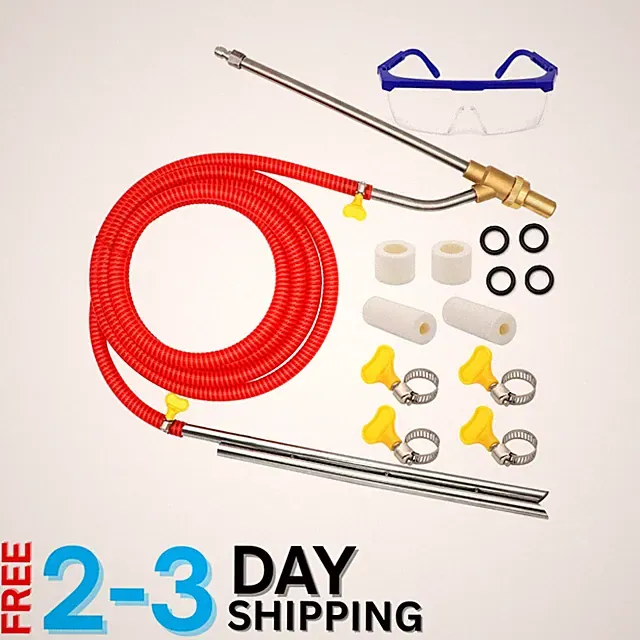 Pressure Washer Sandblasting Kit Brass 5000 PSI Includes Nozzles for Rust Rem...