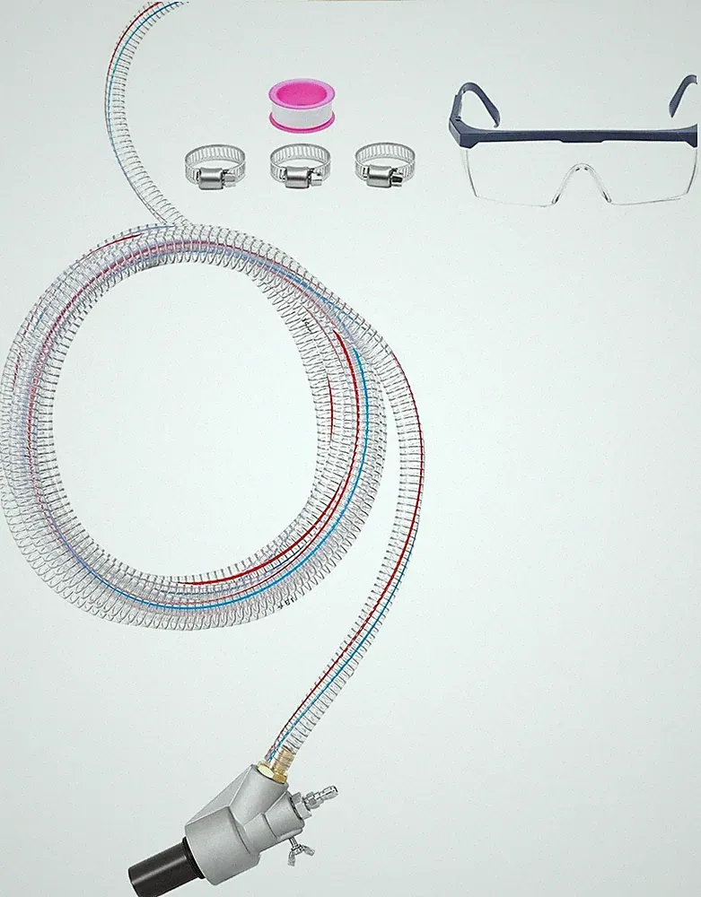 Pressure Washer Sandblasting Kit, Dustless-Wet Sand Blaster for Pressure Washers