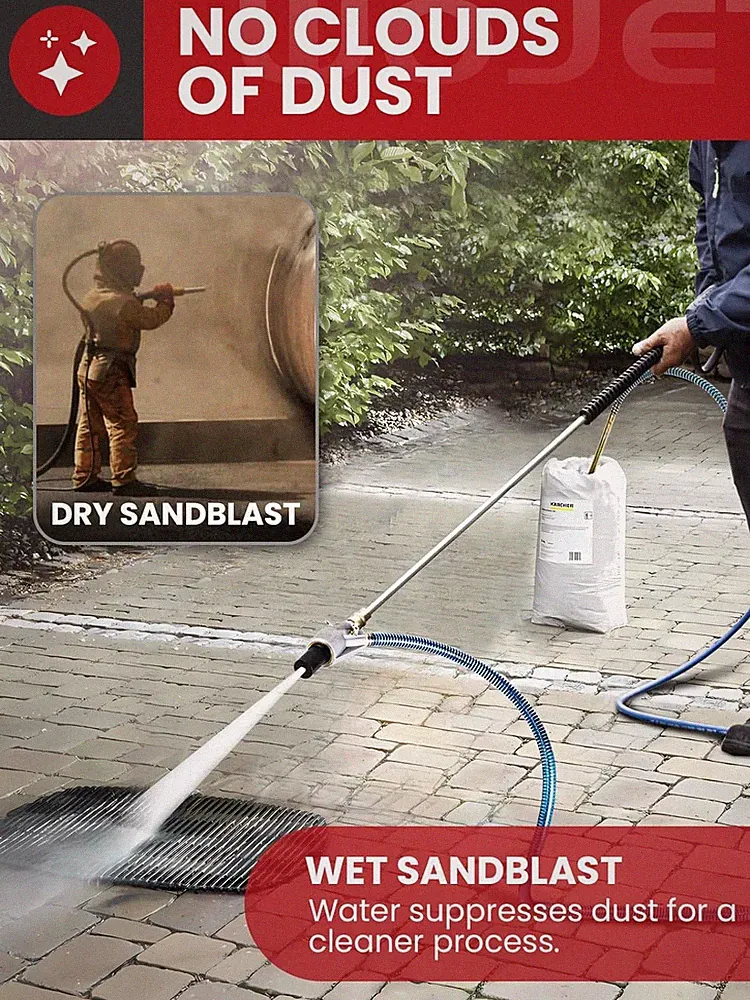 Pressure Washer Sandblasting Kit, Wet Sand Blaster for Pressure Washer up to...