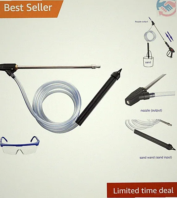 Pressure Washer Sandblasting Kit, Wet Sandblaster Attachment