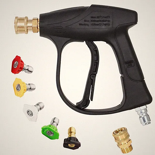 Pressure Washer Short Gun, 4350 PSI High Power Washer Spray Gun with 3/8'' Qu...