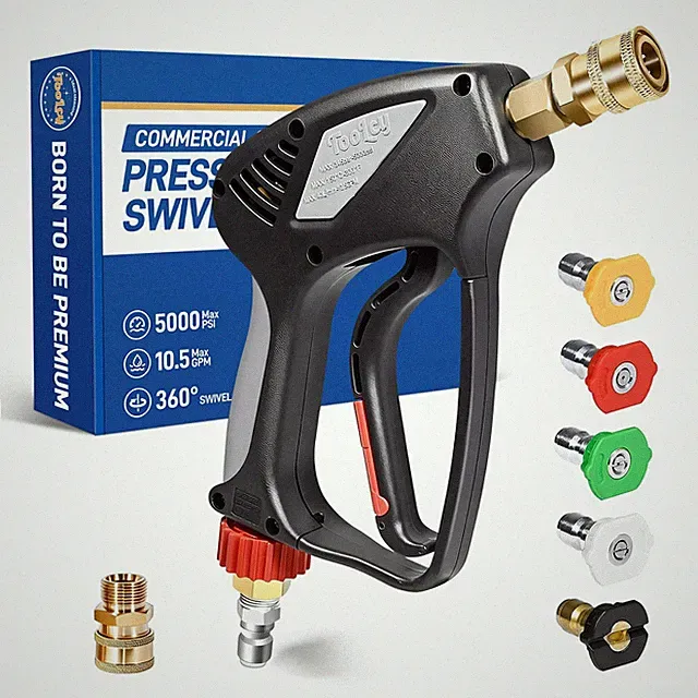 Pressure Washer Short Gun Commercial 5000 PSI 10,5 GPM 3/8 Swivel NPT