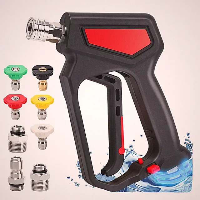 Pressure Washer Short Gun with Swivel, 5000 PSI/10.5 GPM High Power Washer Gu...