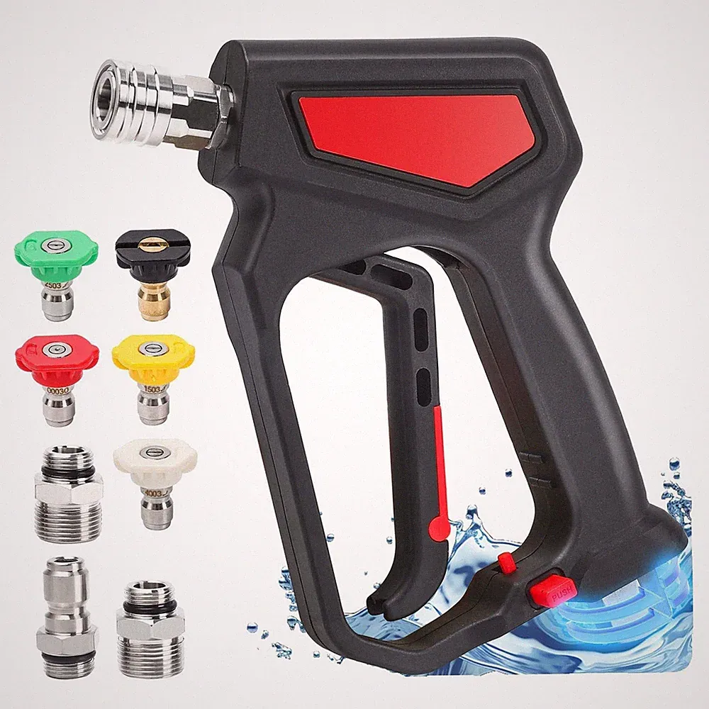 Pressure Washer Short Gun with Swivel, 5000 PSI/10.5 GPM High Power Washer Gu...
