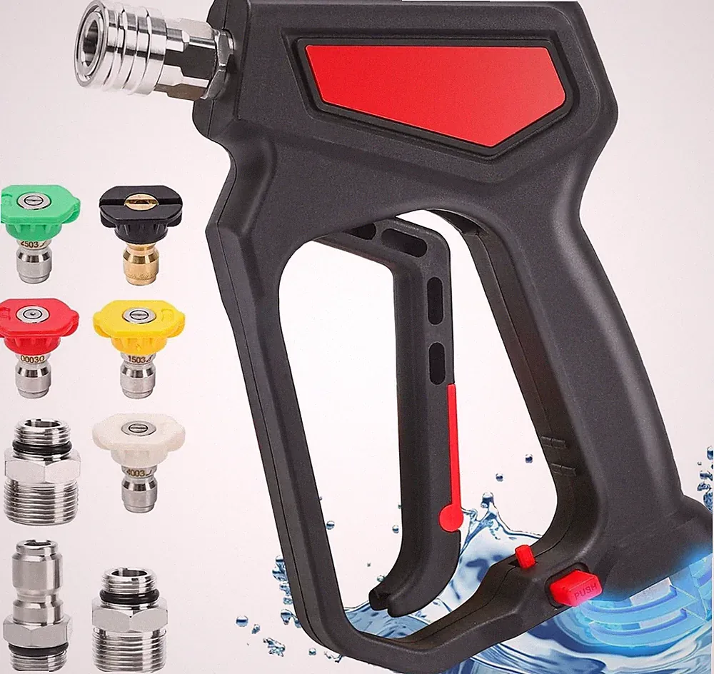 Pressure Washer Short Gun with Swivel 5000 PSI/10.5 GPM High Power Washer Gun...