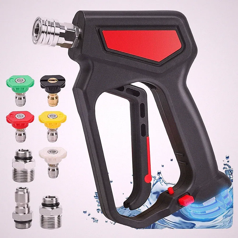 Pressure Washer Short Gun with Swivel 5000 PSI 10.5 GPM Power Washer Spray Gun