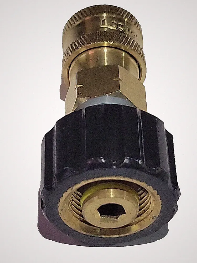 Pressure Washer Short Wand Adapter M22/14mm x 1/4 Spray Tip Coupler- Karcher