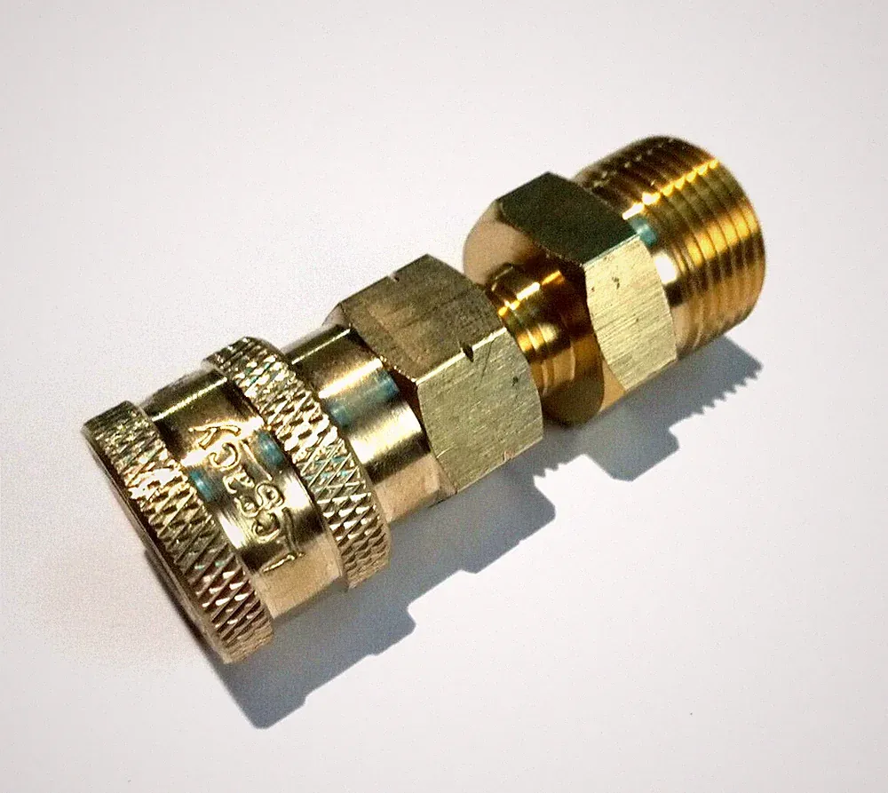 Pressure Washer Shorty Wand M22 x 14mm Male 1/4" Coupler - Karcher Style Twist