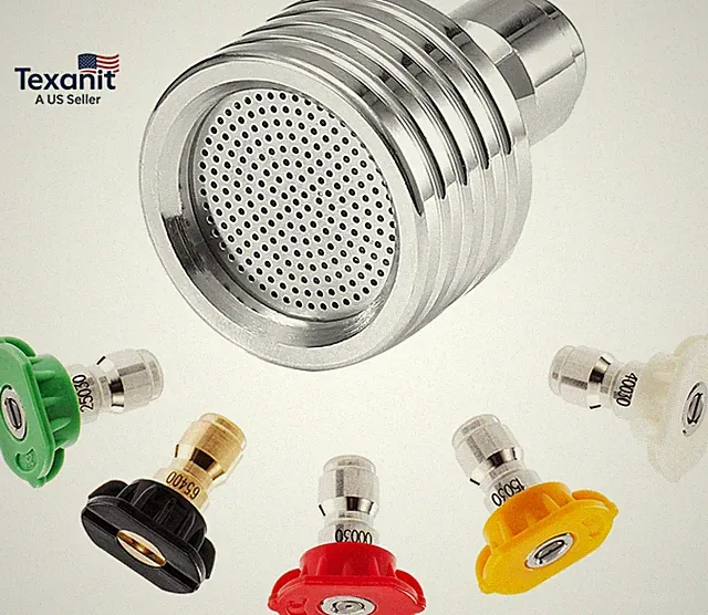 Pressure Washer Shower Nozzle for Soft Wash, 5 Power Washer Nozzle Tips, Soft Ra