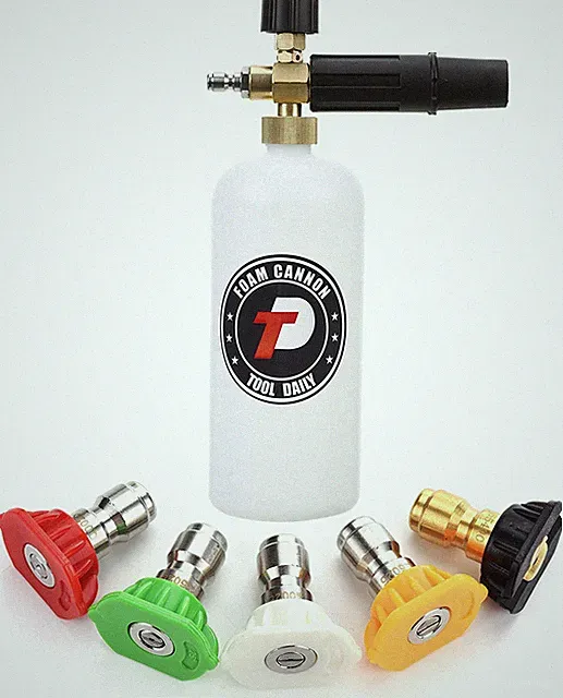 Pressure Washer Snow Foam Cannon 1L with 5 Quick Nozzles
