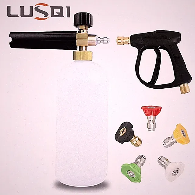 Pressure Washer Snow Foam Cannon Bottle Lance Bottle Soap Wash 1/4" Quick