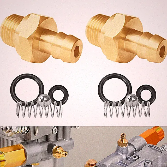 Pressure Washer Soap Injector Kit Brass Heavy Duty 2 Set Replaces 190593GS 20364