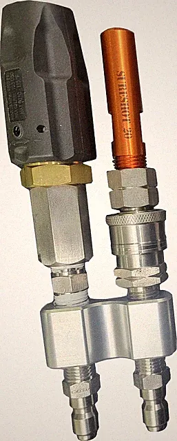 Pressure Washer Softwashing Downstreaming Shooter Nozzle Set X-Jet 2-3 gpm