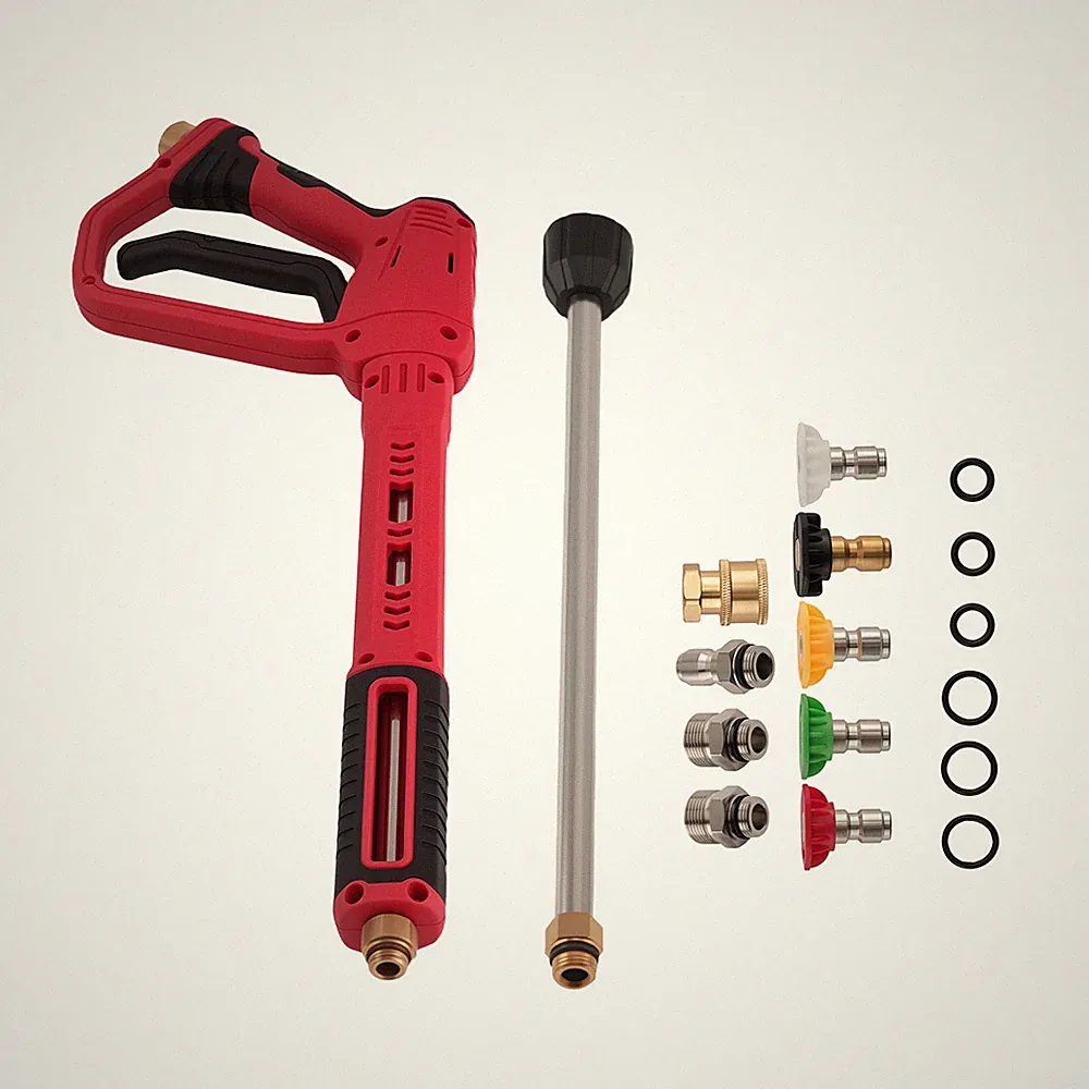 Pressure Washer Spray Gun 36 22 10 Inch Wand 5 Nozzles Stainless Steel M22