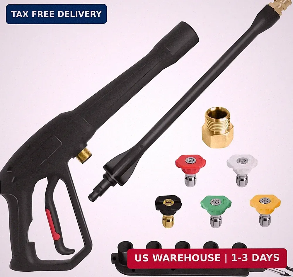 Pressure Washer Spray Gun, for Ryobi Pressure Washer Gun, with Jet Wand and 5 Sp