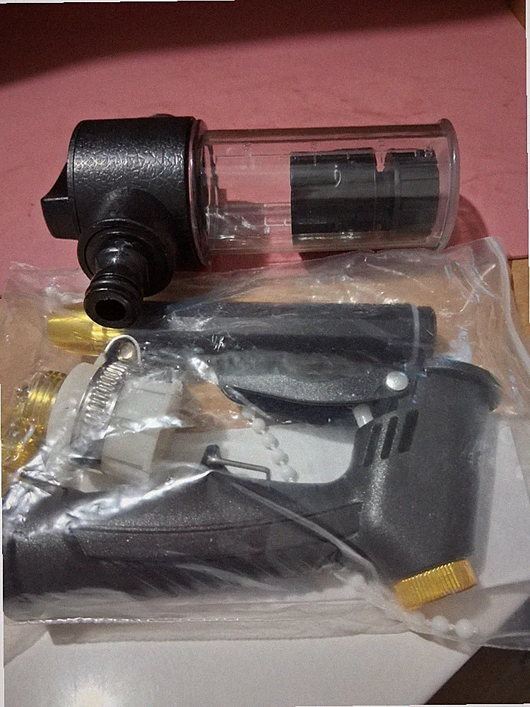 Pressure Washer Spray Gun w/ Foam Cannon, Brass Quick Connect, Inline Filter