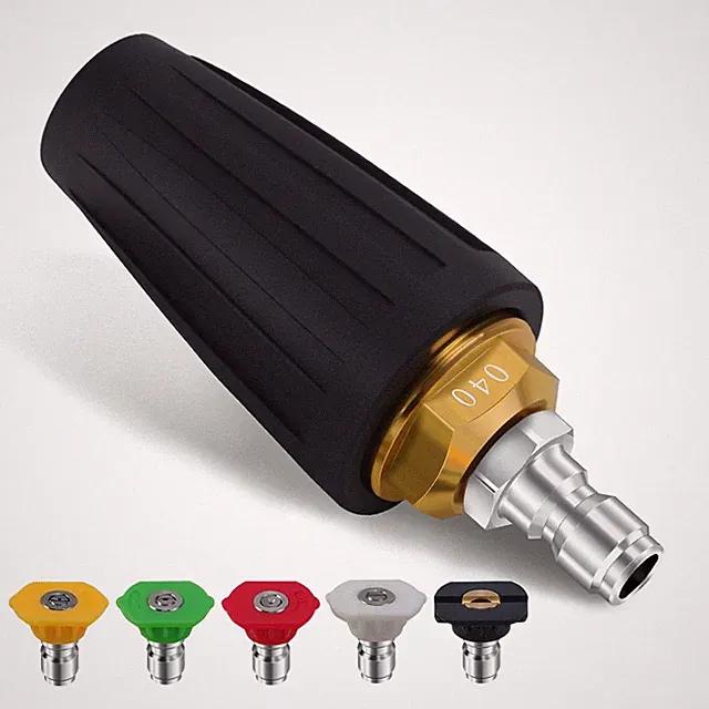 Pressure Washer Spray Nozzle, Power Washer Tips 4000 PSI Max Rotating with 5...