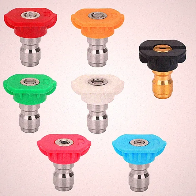 Pressure Washer Spray Nozzle Tip Set with 5 Multiple Degrees Nozzle and 2 Sec...