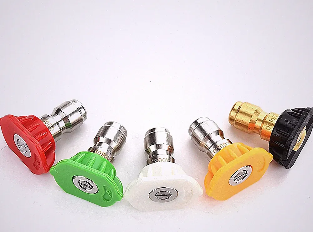 Pressure Washer Spray Nozzle Tips Multiple Degrees, 1/4 Inch 5-Pack (2.5 GPM)
