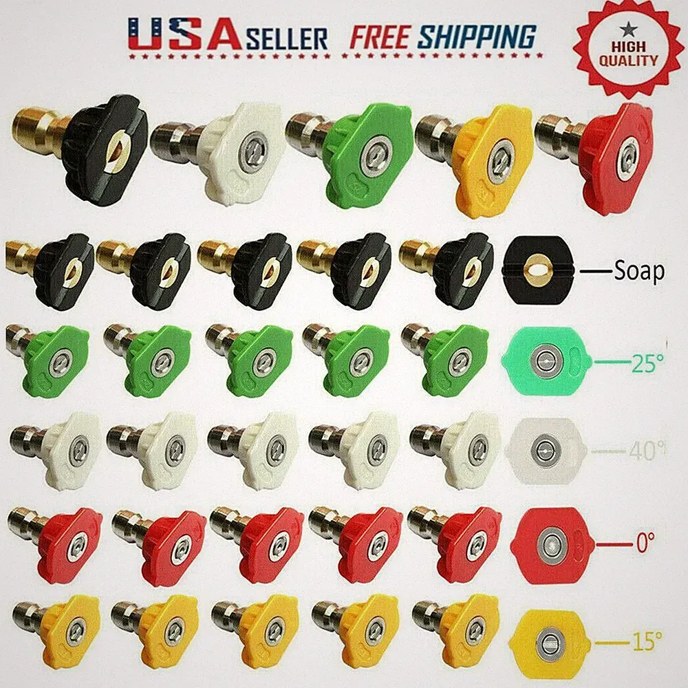 Pressure Washer Spray Nozzles Quick Connect Spray Nozzle Power Tips Replacement