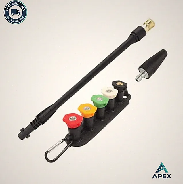 Pressure Washer Spray Wand 20 Inch 2300 PSI Turbo Nozzle 5 Spray Tips Quick