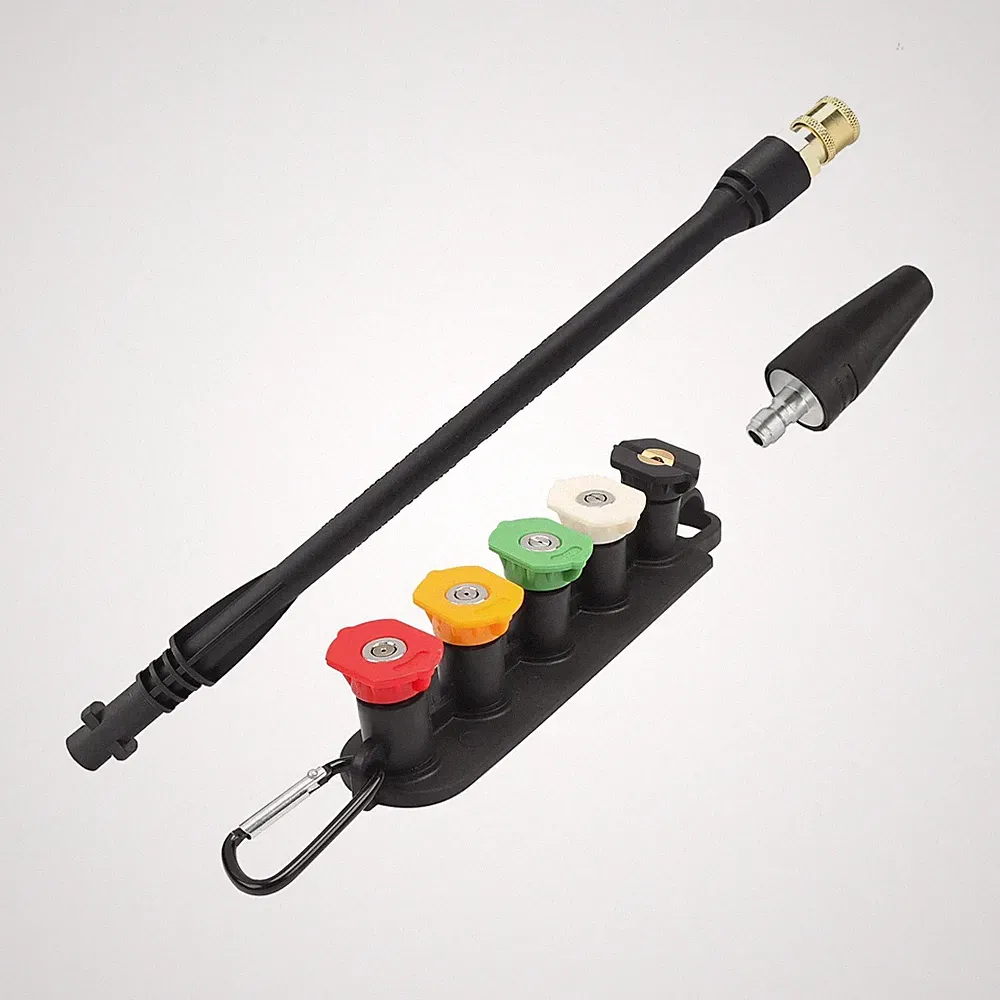 Pressure Washer Spray Wand 5 Tips Belt Clip Fits Karcher K1/K2/K3/K4/K5