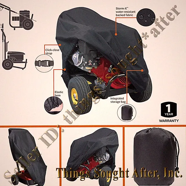 Pressure Washer Storage Cover for Generac Ryobi DeWalt Honda Troy Bilt & Others