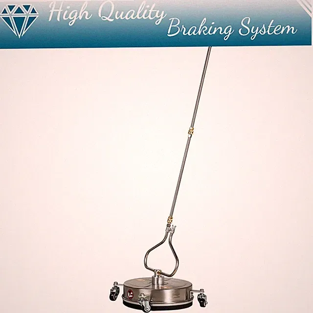 Pressure Washer Surface Cleaner 13.7" With 4 Wheels Stainless Steel Brand New