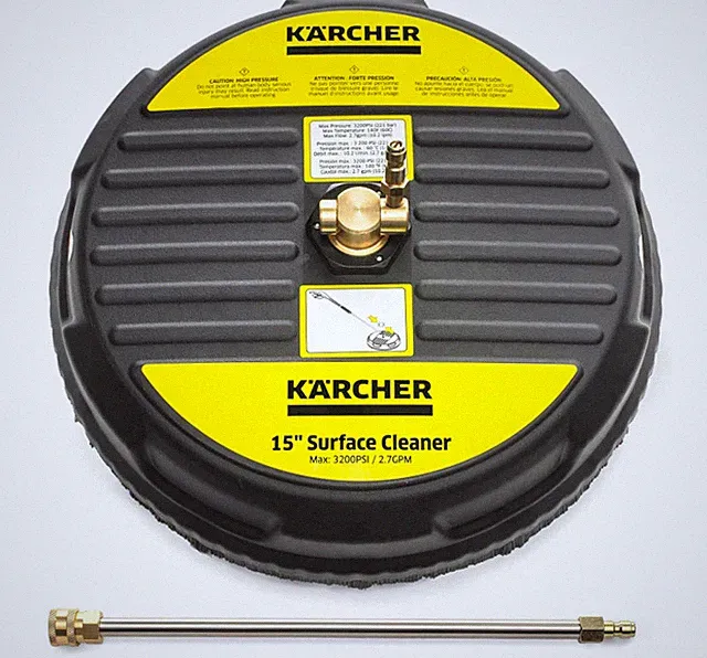 Pressure Washer Surface Cleaner 15", Quick Connect, 2600-3200 PSI