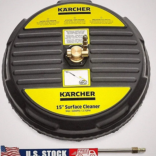 Pressure Washer Surface Cleaner 15inch Quick Connect Multi-Surface Cleaning Tool