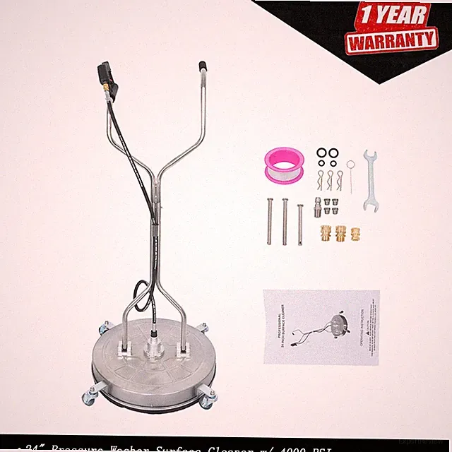 Pressure Washer Surface Cleaner 24" w/ Handles & Wheels Quick Connect