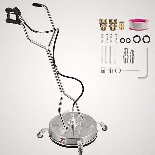 Pressure Washer Surface Cleaner 4000PSI w/ Handles & Wheels Stainless Steel