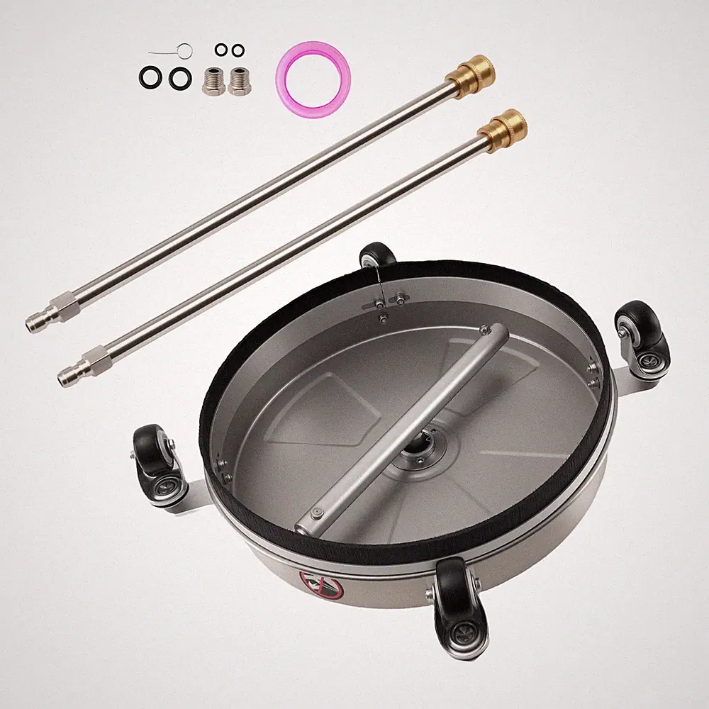 Pressure Washer Surface Cleaner Stainless Steel with 2 Extended Wand Heavy Duty