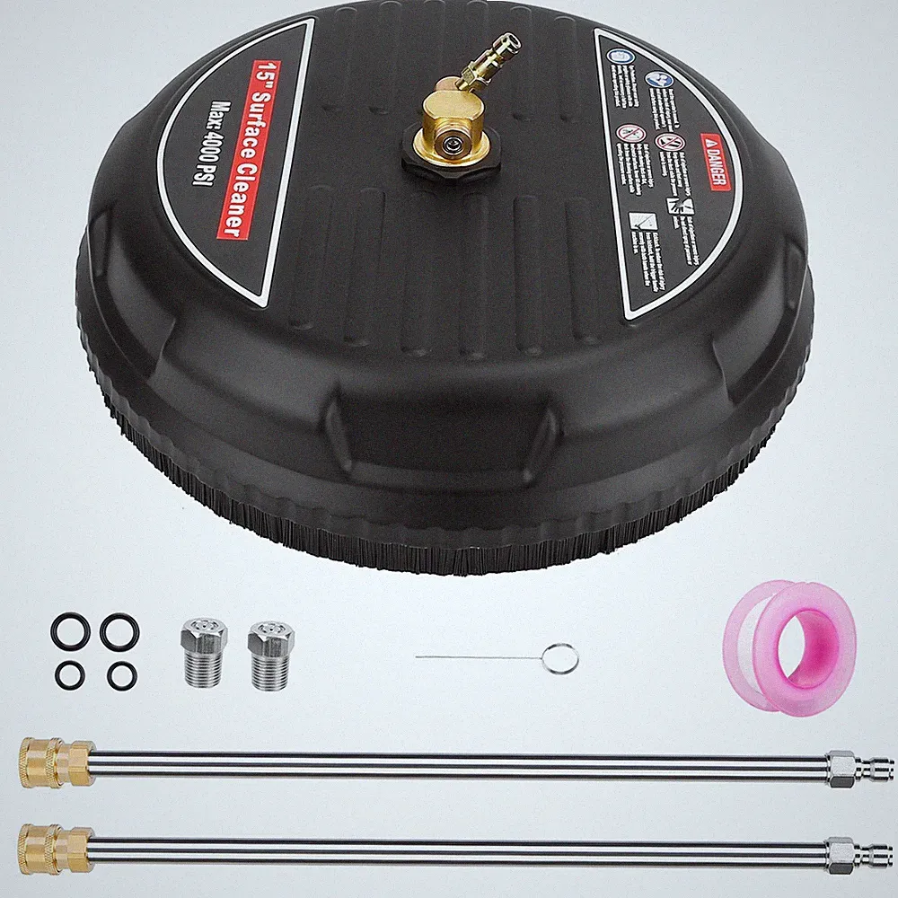 Pressure Washer Surface Cleaner w/ 304 Industrial-grade Stainless Steel Housing
