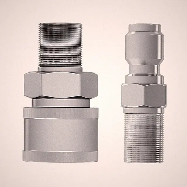 Pressure Washer Swivel Adapter Set ，M22 14mm to 3/8" Quick Connect Stainless...