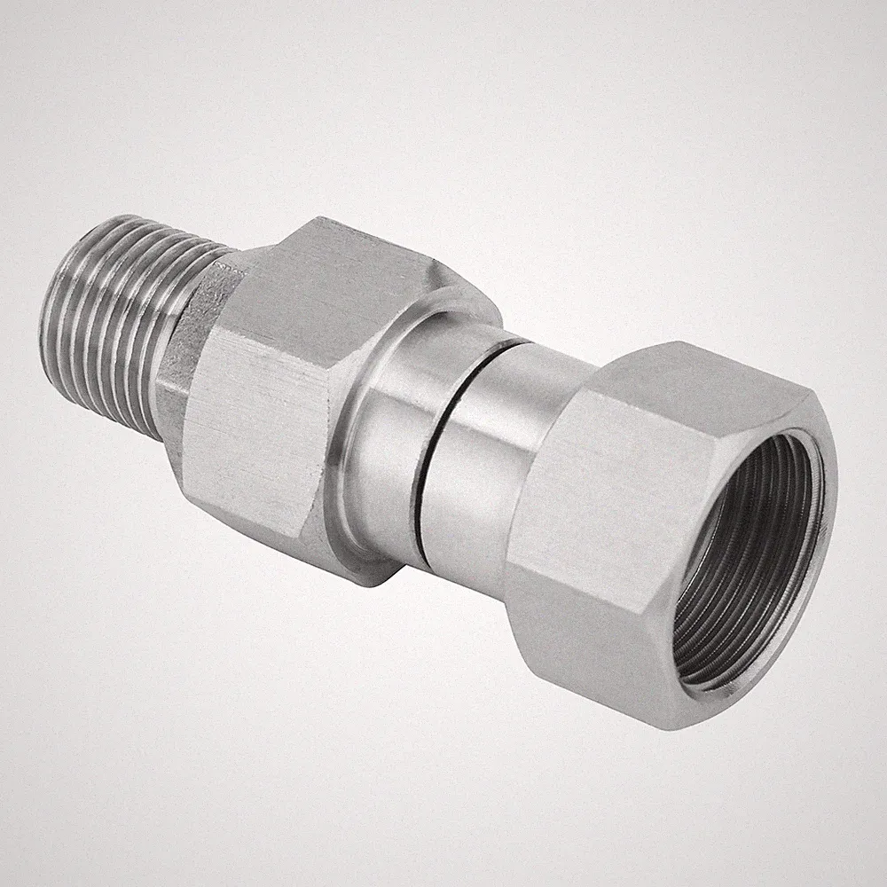 Pressure Washer Swivel Fitting Metric M22 14mm Thread Stainless 4500 PSI