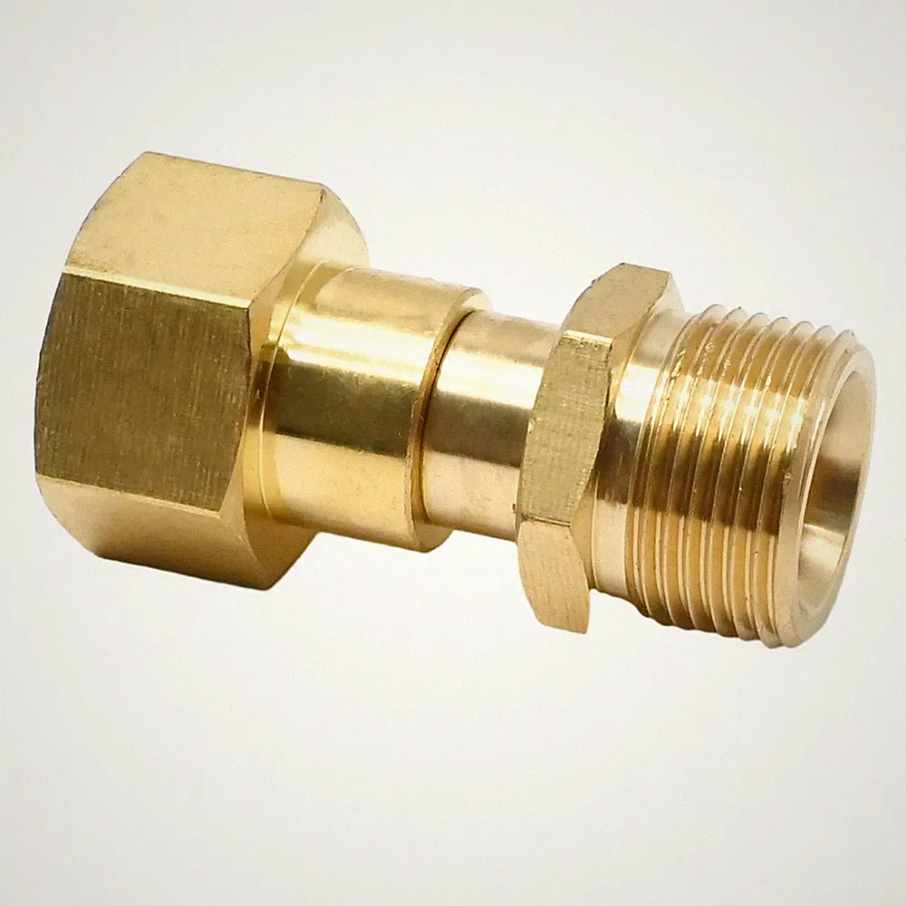 Pressure Washer Swivel Joint Metric M22 14mm Thread 3000 PSI Gun Hose Fitting