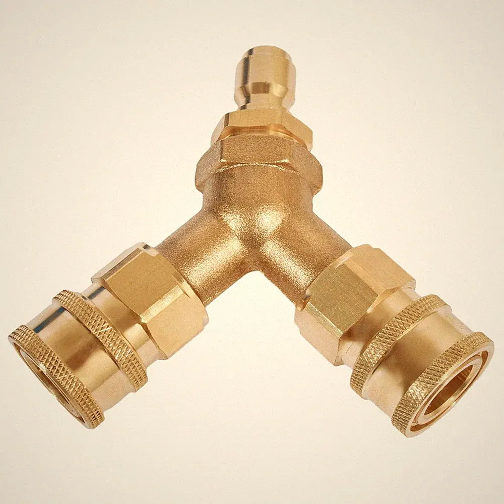 Pressure Washer Tee 3/8 Inch Fitting Splitter Coupler 4.0 GPM Accessories