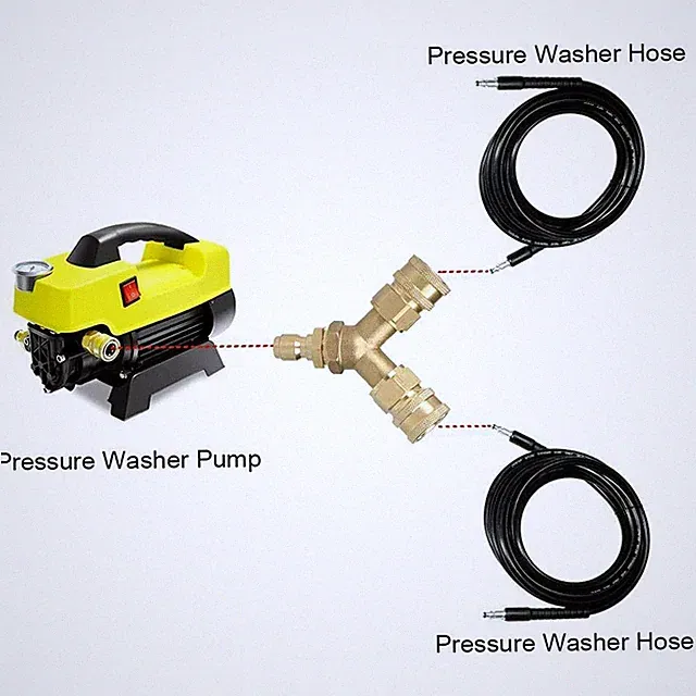 Pressure Washer Tee Splitter Coupler 5000PSI Brand New Accessories