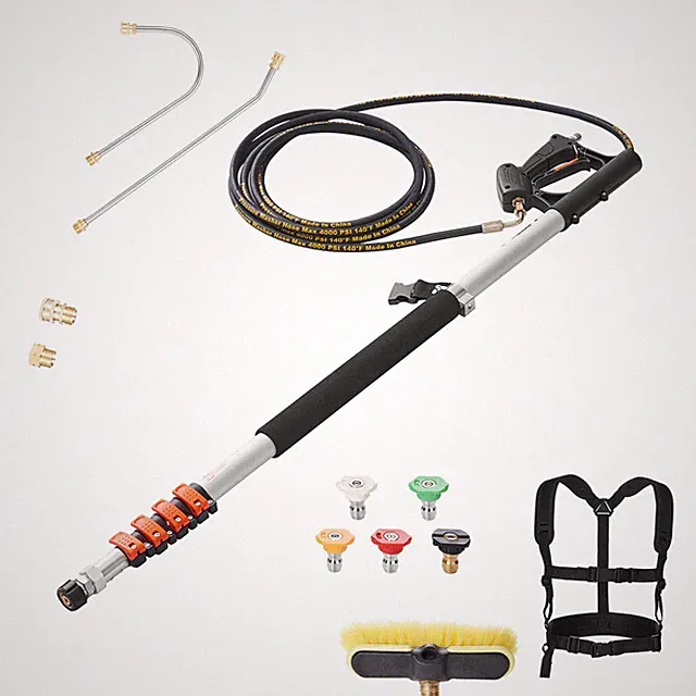 Pressure Washer Telescoping Wand, 18 ft, 4000 psi, Telescopic Spray Wand with Po
