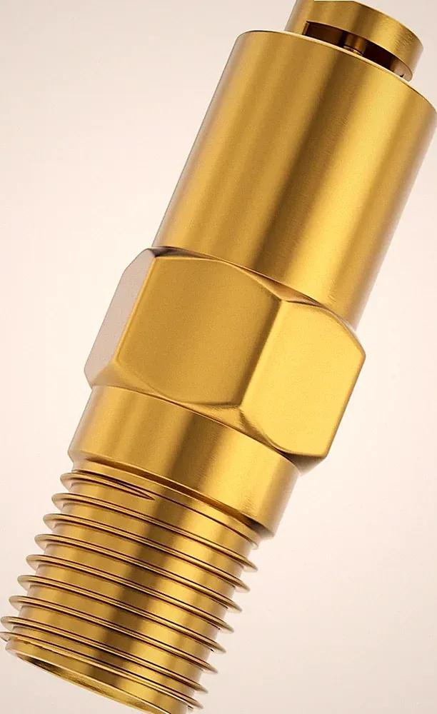 Pressure Washer Thermal Relief Valve 1/4 MPT Gas Pump Safety Valve Gold Heavy Du