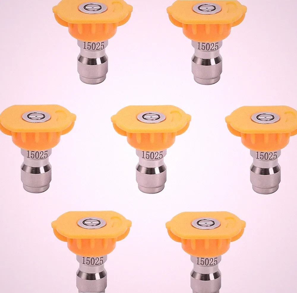 Pressure Washer Tips, 7 Pack Power Washer Nozzle Tips, 15 Degree Yellow, 1/4