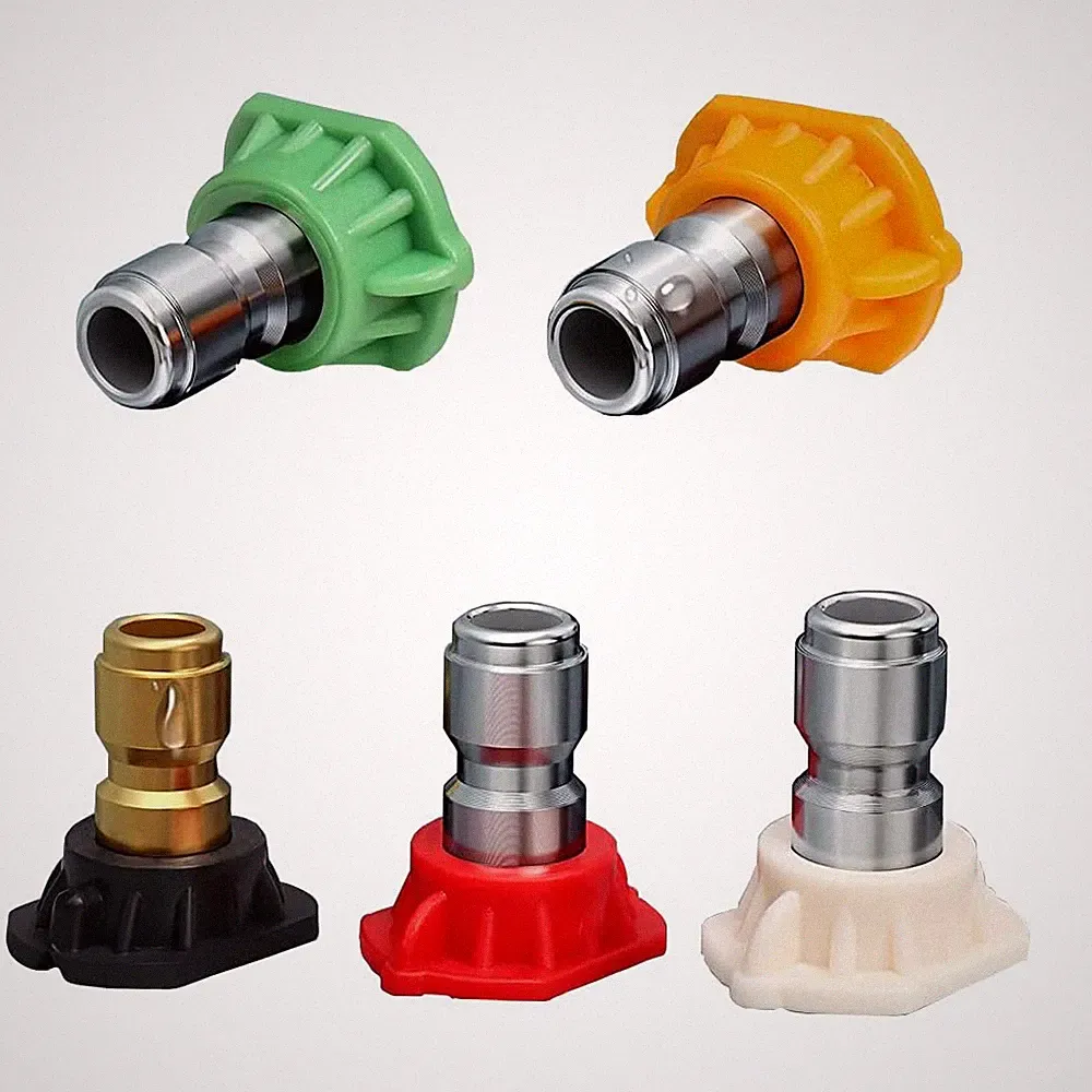 Pressure Washer Tips Set 5 Pack 6.5 GPM Nozzle 1/4 Quick Connect Degrees