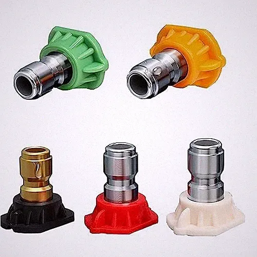 Pressure Washer Tips Set Multiple Degrees 2.5 GPM Nozzle 5 Pack 1/4 Quick