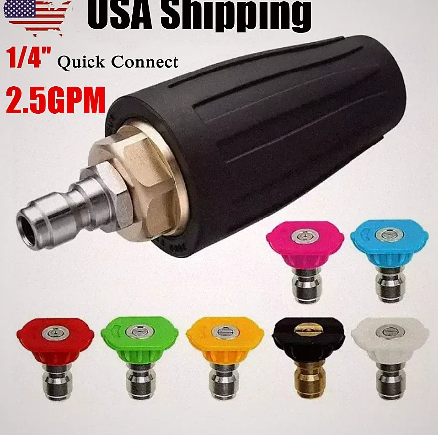 Turbo pressure washer nozzle