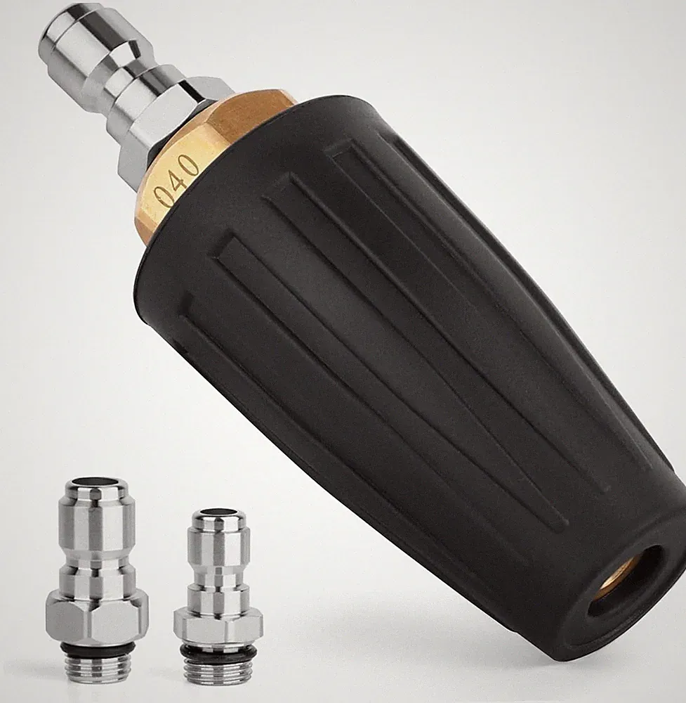 Pressure Washer Tips Turbo Nozzle, 4000 PSI Max. 5000 360° Rotating Black