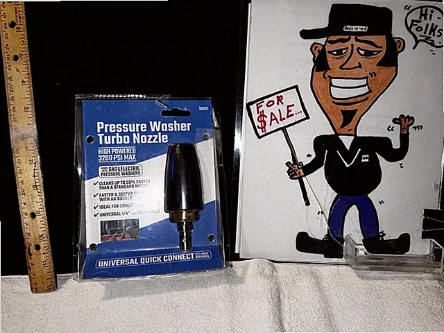 PRESSURE WASHER TURBO NOZZLE 3200PSI HIGH POWERED QUICK CONNECT 1/4 NEW in BOX🙏